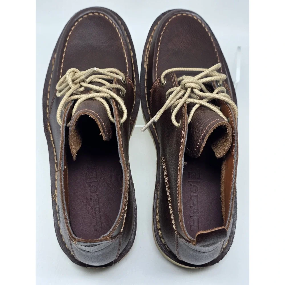Timberland Size 9.5 Mens Westmore Moc-Toe Midlace Chukka Boot Tortoise Shell New